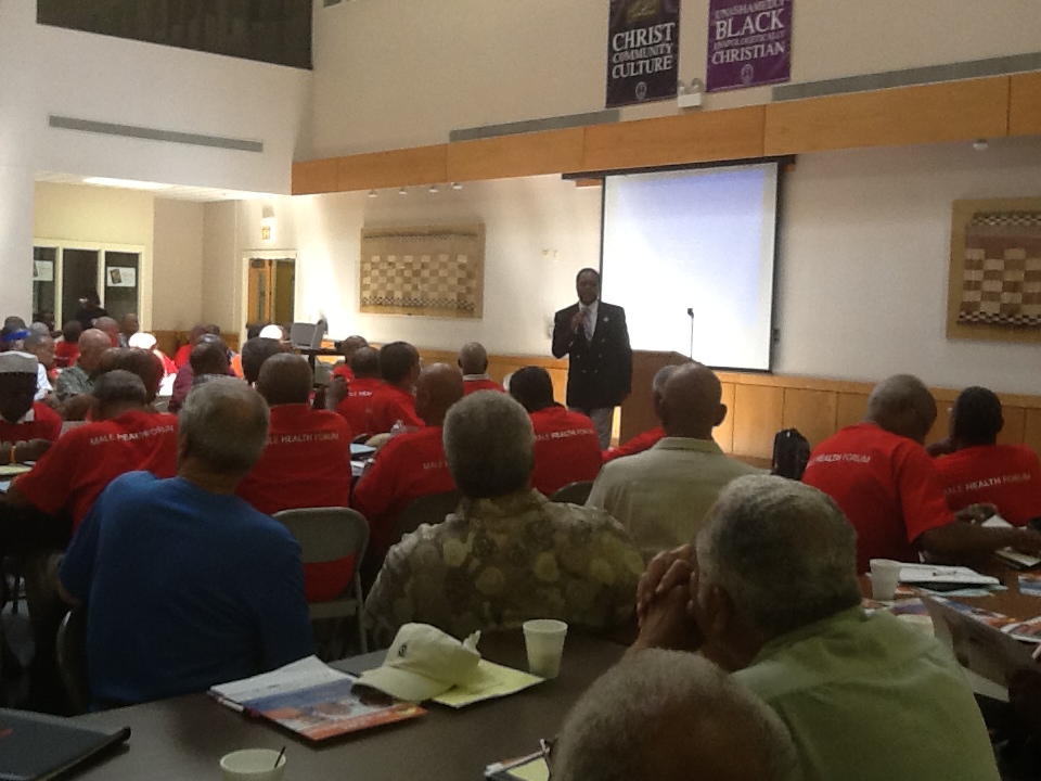 Reginald Torian Sings for the Male Health Forum at Trinity United Church of Christ 