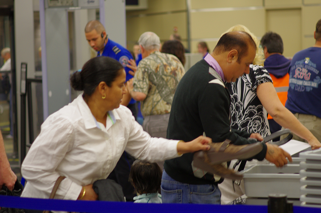 TSA checkpoint airport