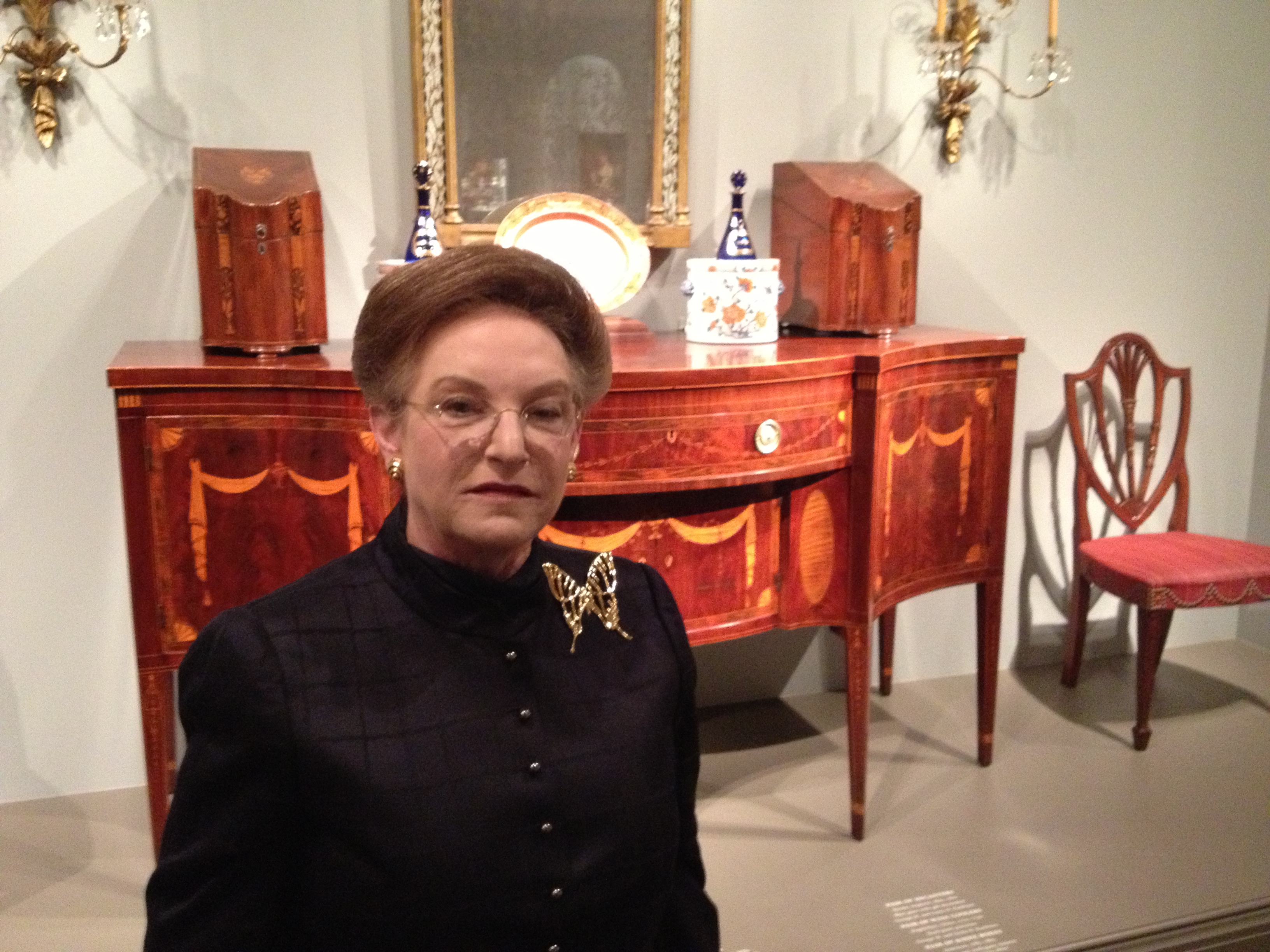 Collector Linda Kaufman at the National Gallery of Art