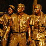 Three Service Men Statue