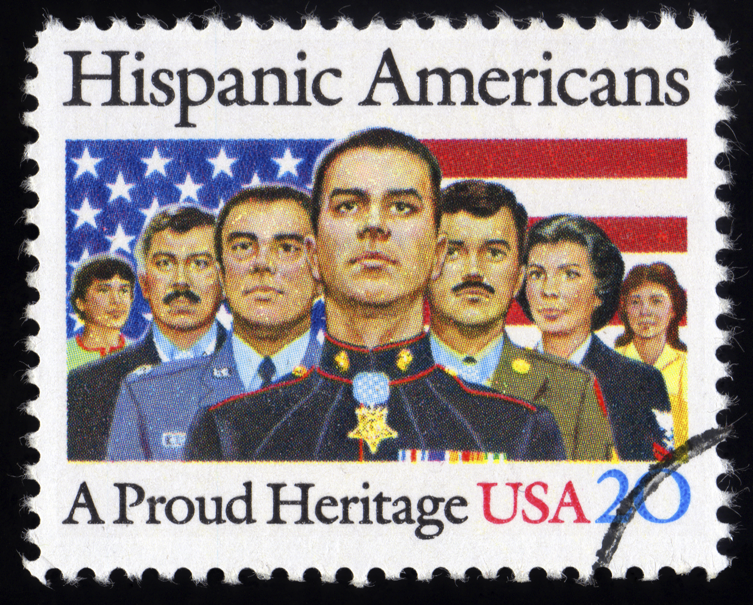 USA Postage Stamp Hispanic American