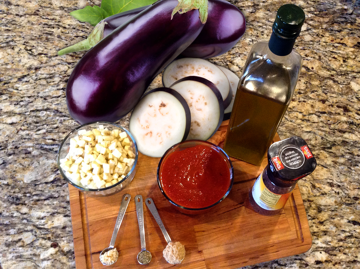 ingredients eggplant sauce