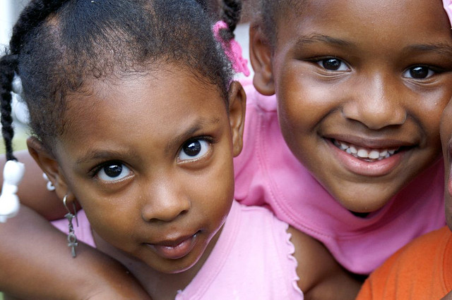 Two young African American girls