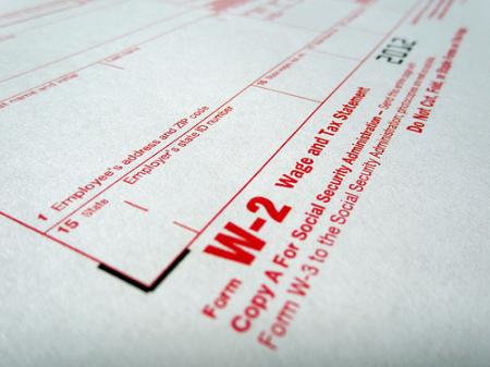 Tax form W2