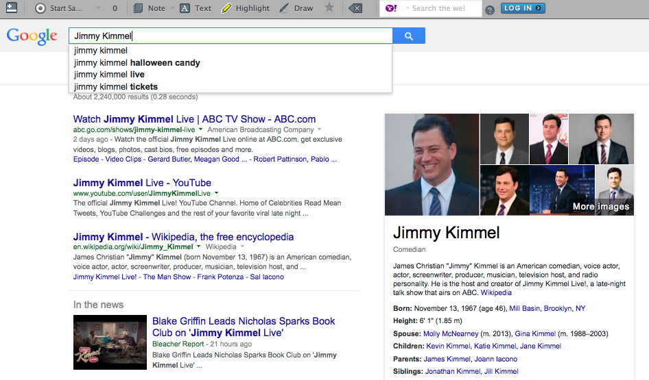 Jimmy Kimmel Search