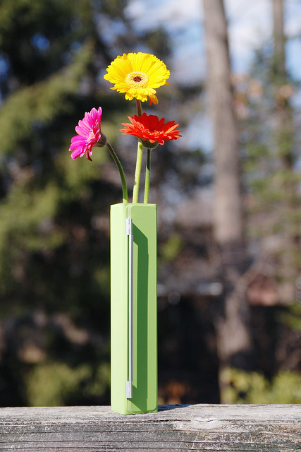 iPad 2 Smart Cover as bud vase