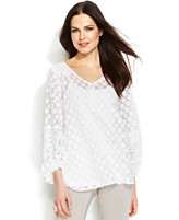 Macy's peasant top