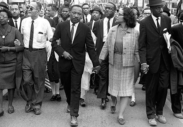 Martin Luther King, Coretta Scott King, Selma March