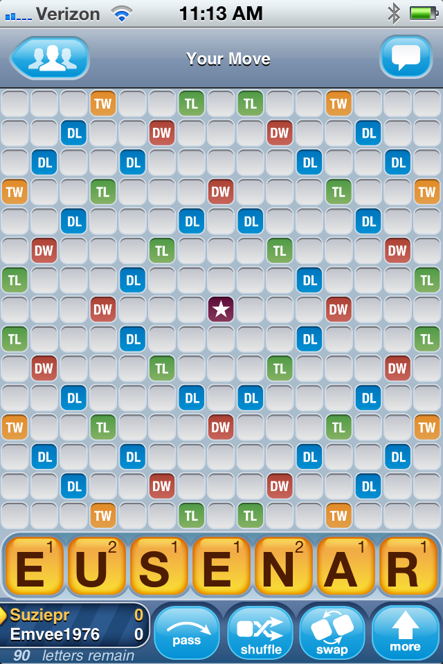 Words with friends board