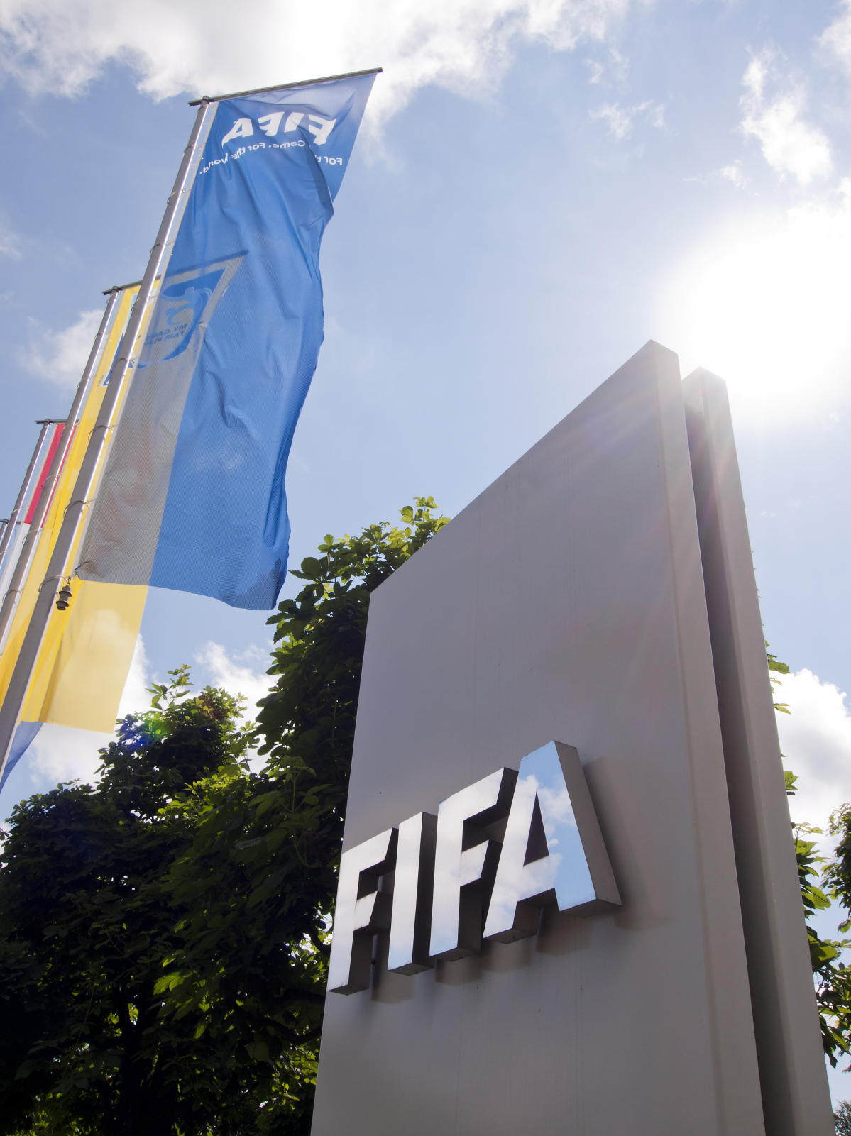 Entrance to the FIFA headquarters in Zurich, Switzerland