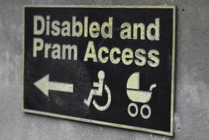 Disabled access sign