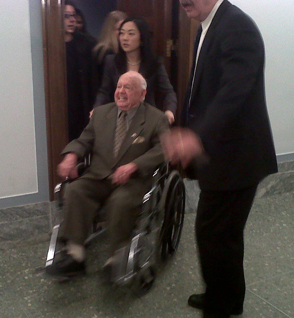 wheelchair leaving hearing