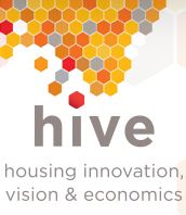 Logo for the HIVE (housing innovation, vision and economics conference)