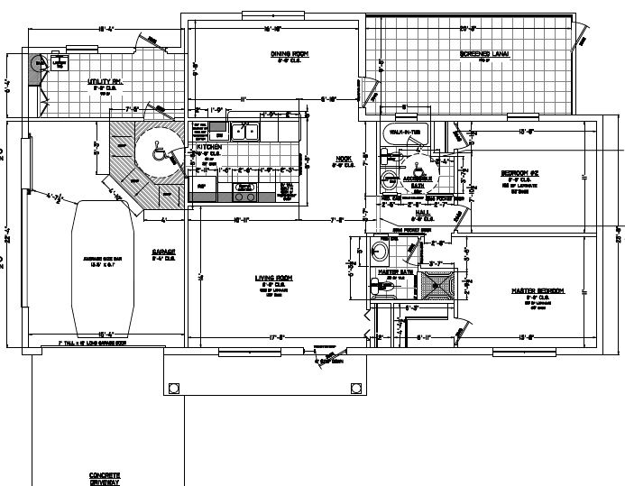 A proposed "aging-friendlier" floor plan.