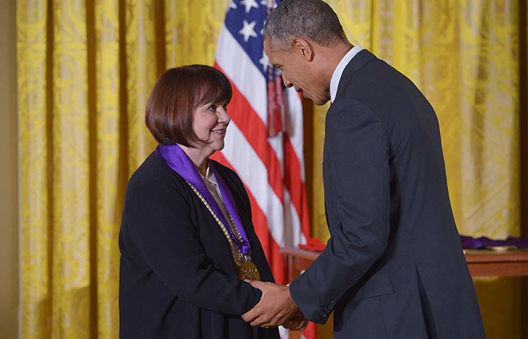 Linda Ronstadt and Barack Obama