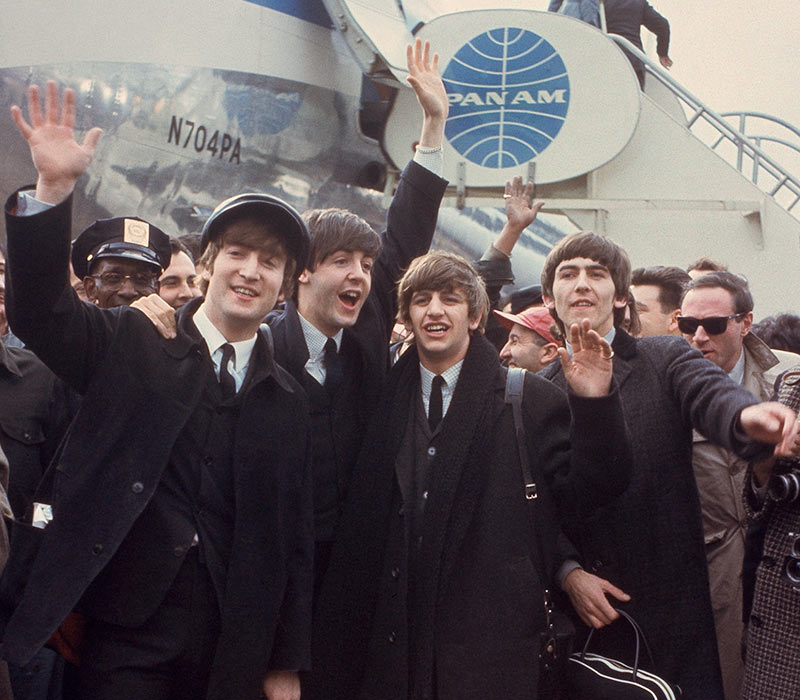 Beatles arrive at JFK New York in 1964