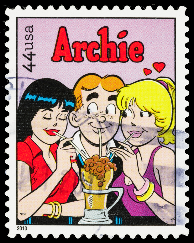 USA Archie comic postage stamp