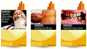 New graphic cigarette warning labels