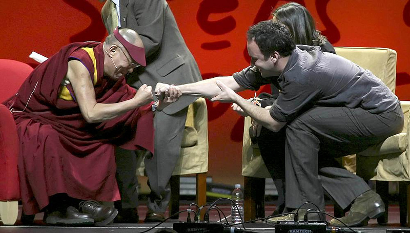 Dalai Lama Fist Bump