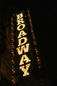 Broadway neon sign