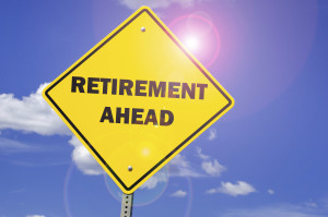 Retirement Ahead street sign