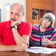 Senior couple worried about finances