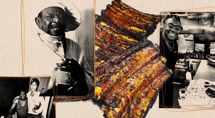 Collage of Todd Brown and Brown's BBQ of Midland, Texas