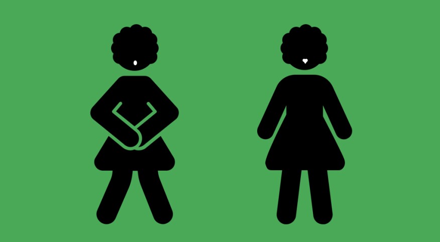 women, sign, urinating, signage, illustration