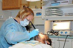 Patient recieves much needed dental care.