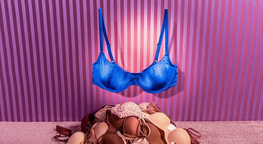 The perfect bra floating above other bras
