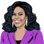 Portrait Illustration of Michelle Obama