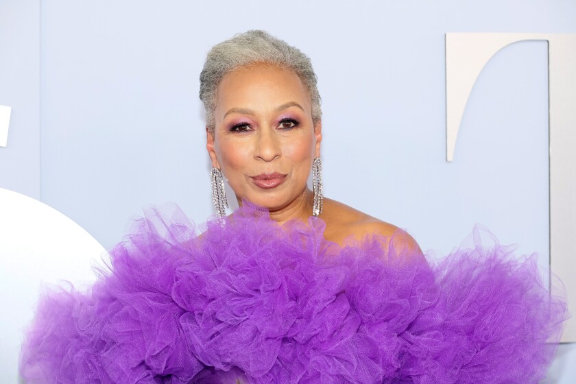 Tamara Tunie attends the 77th Annual Tony Awards at David H. Koch Theater at Lincoln Center on June 16, 2024 in New York City