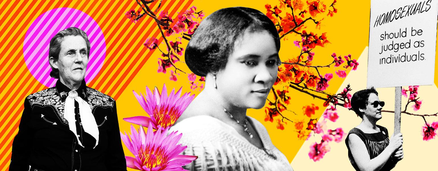 famous women in history black and white photos