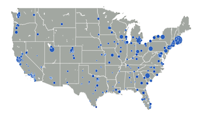Walkable Cities Map Governing.com