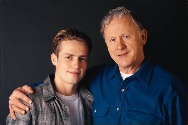 teen grandson and grandpa