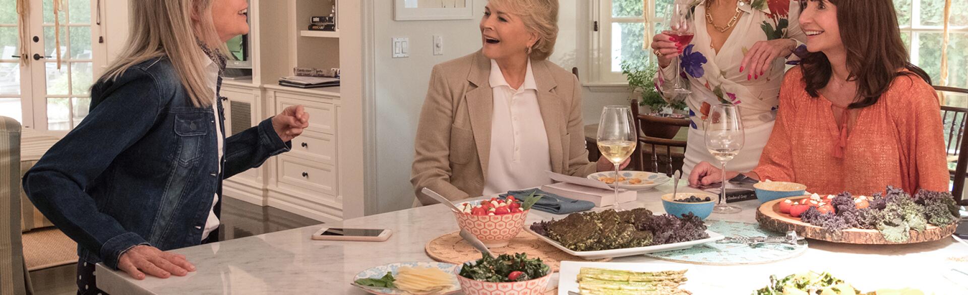AARP, the Girlfriend, 50 shades of grey, the book club movie, diane keaton, Candice Bergen, Jane Fonda, Mary Steenburgen