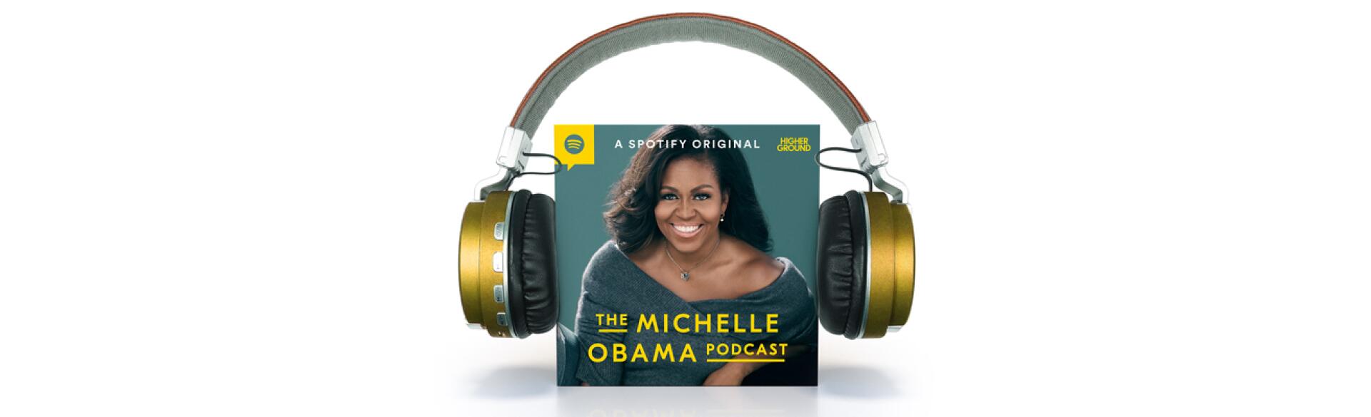 photo_of_earphones_over_michelle_obama_podcast_cover_art_by_chris_oriley_1440x400