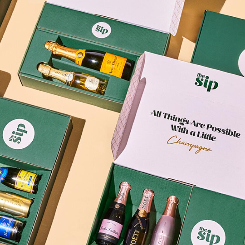 The Sip champagne gift box