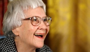 Harper Lee smiling