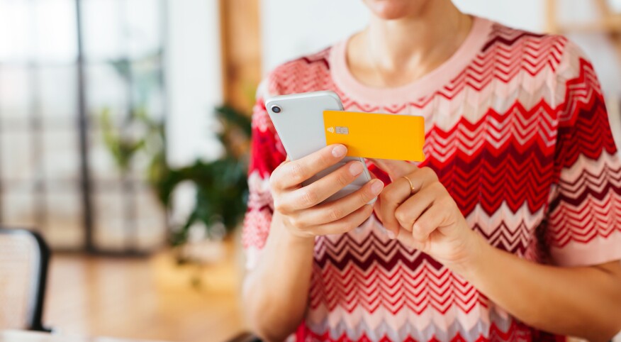 Crop Woman Using Smartphone For Online Shopping