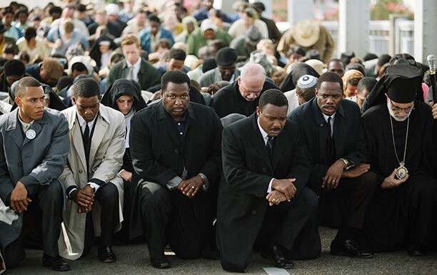 SELMA, from left: Trai Byers, Stephan James, Wendell Pierce, David Oyelowo, as Martin Luther King