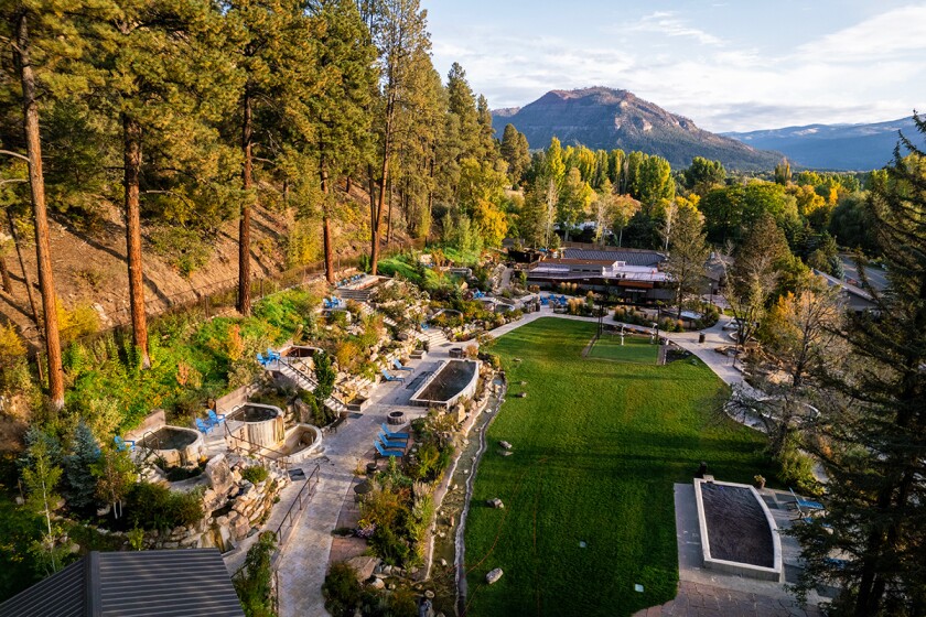 Durango Hot Springs aerial