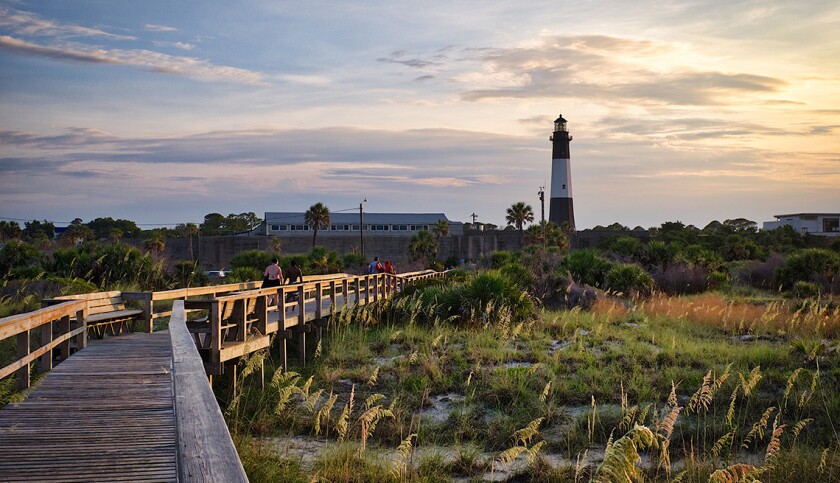Tybee Island, Georgia at Sunset