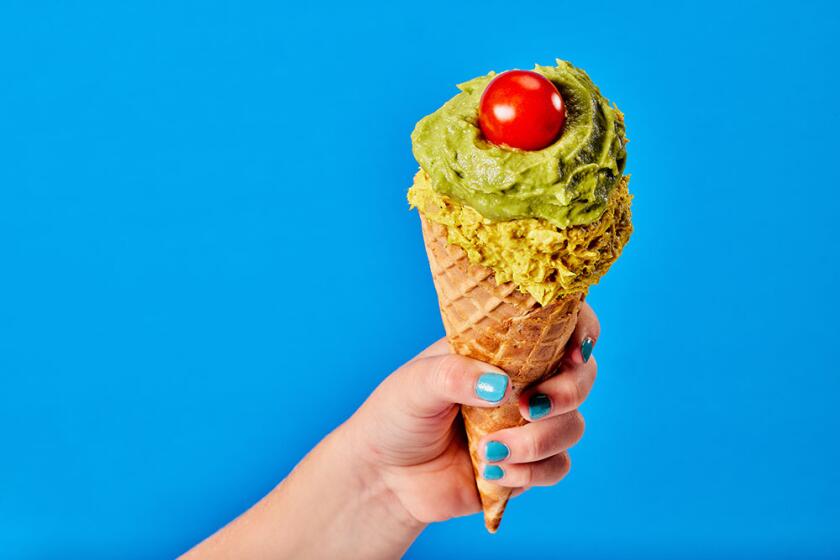 Chicken-N'-Wafflecone_1000.jpg Chicken dish on colorful background