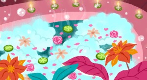 illustration_of_bubble_bath_with_flowers_and_leaves_by_charlot_kristensen_612x386