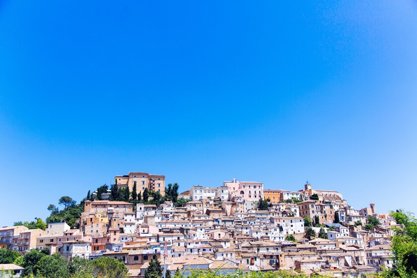 Small town of Loreto Aprutino, Abruzzo, Italy