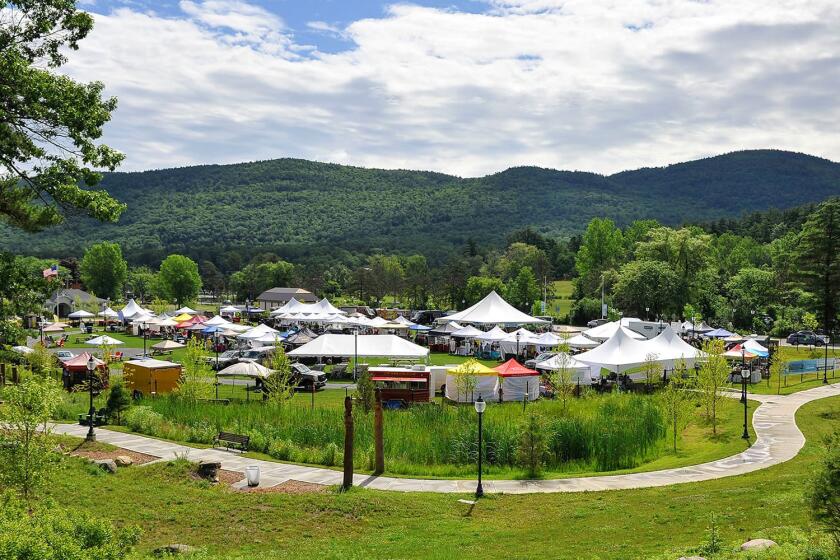 Festival grounds at Adirondack Wine & Food Festival.