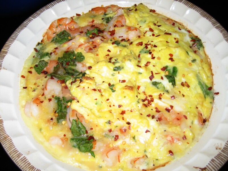 shrimp-omelet