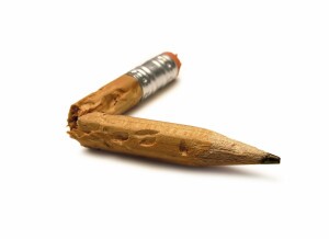 Broken pencil