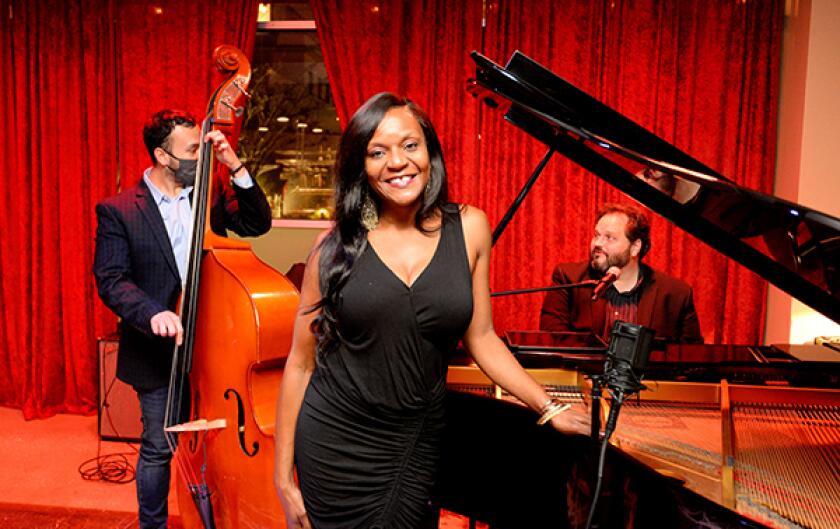 Interior of jazz club